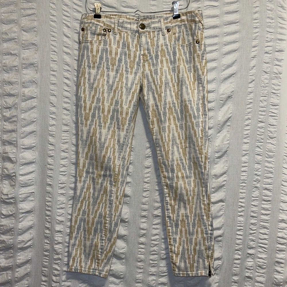 Free People Blue Gold Cream Jeans 61855-16515125